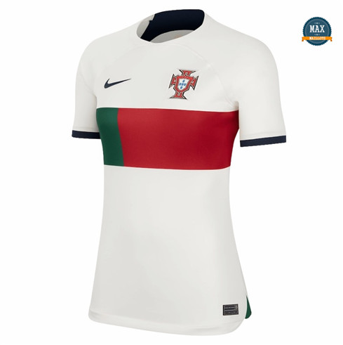 Max Maillot de foot Portugal Femme Exterieur 2022 2023 fiable max 040