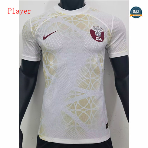 Site fiable Max Maillot Player Version 2022/23 Qatar Exterieur pas cher