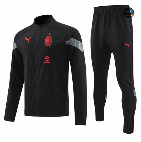 Max Maillot Veste Survetement foot AC Milan Noir 2022 fiable max 260