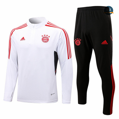 Max Maillot Survetement foot Bayern Munich Blanc 2022 fiable max 095