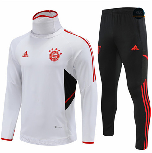 Max Maillot Survetement foot Bayern Munich Blanc 2022 fiable max 099