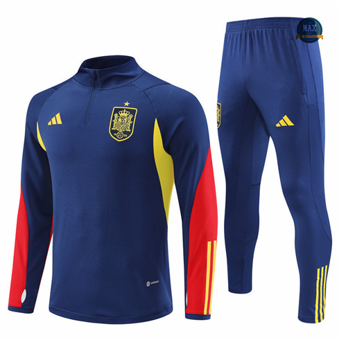 Max Maillot Survetement foot Espagne Bleu 2022 fiable max 198