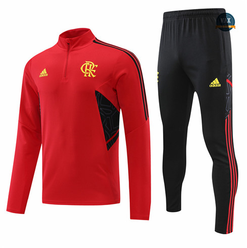 Max Maillot Survetement foot Flamengo Rouge 2022 fiable max 092