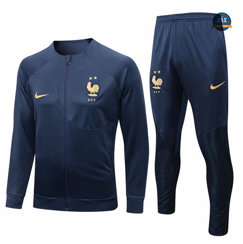 Max Maillot Veste Survetement foot France Bleu 2022 fiable max 199