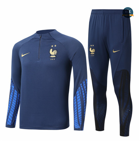 Max Maillot Survetement foot France Bleu 2022 fiable max 205