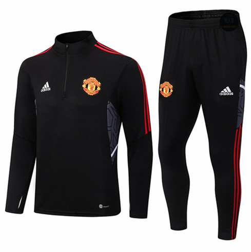 Max Maillot Survetement foot Manchester United Noir 2022 fiable max 244