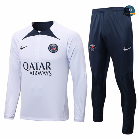 Max Maillot Survetement foot Paris PSG Blanc 2022 fiable max 155