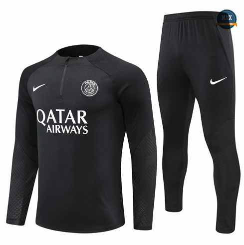 Max Maillot Survetement foot Paris PSG Noir 2022 fiable max 158