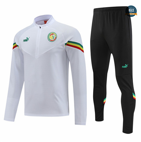 Max Maillot Survetement foot Senegal Blanc 2022 fiable max 217