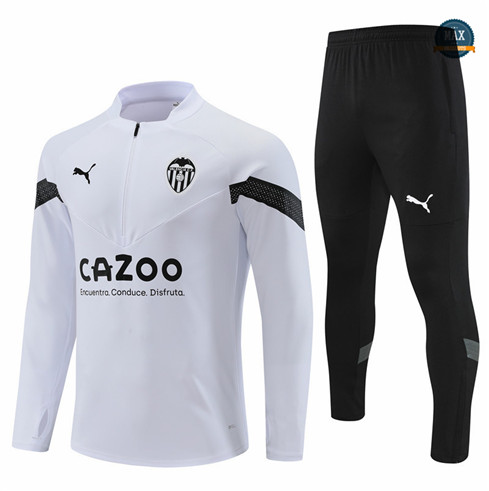 Max Maillot Survetement foot Valence Blanc 2022 fiable max 129