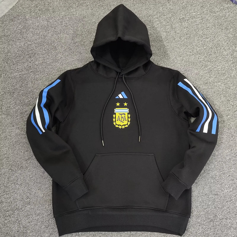 Max Maillot foot Argentine Sweat A Capuche Noir 2022 fiable max 498