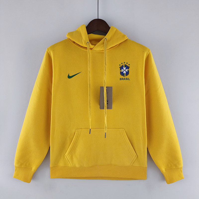 Max Maillot foot Bresil Sweat A Capuche Jaune 2022 fiable max 504
