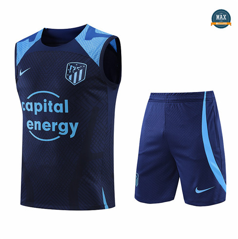 Max Maillot foot Atletico Madrid Debardeur + Short 2022 Training Bleu fiable max 437