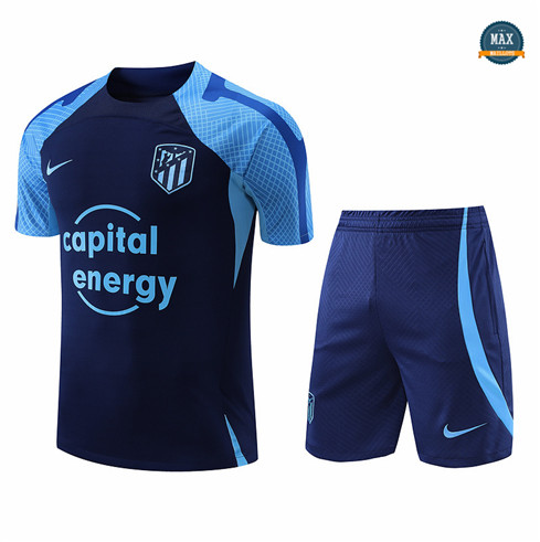 Max Maillot foot Atletico Madrid + Short 2022 Training Bleu fiable max 439