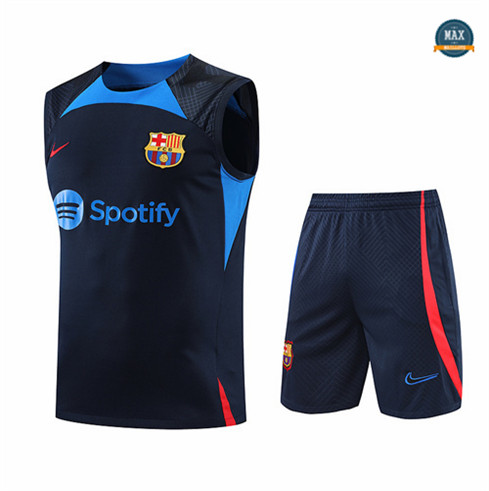 Max Maillot foot Barcelone Debardeur + Short 2022 Training Bleu fiable max 440