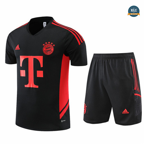 Max Maillot foot Bayern Munich + Short 2022 Training Noir fiable max 434