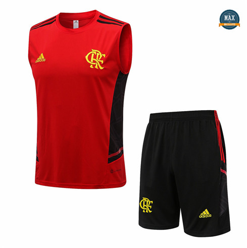 Max Maillot foot Flamengo Debardeur + Short 2022 Training Rouge fiable max 415