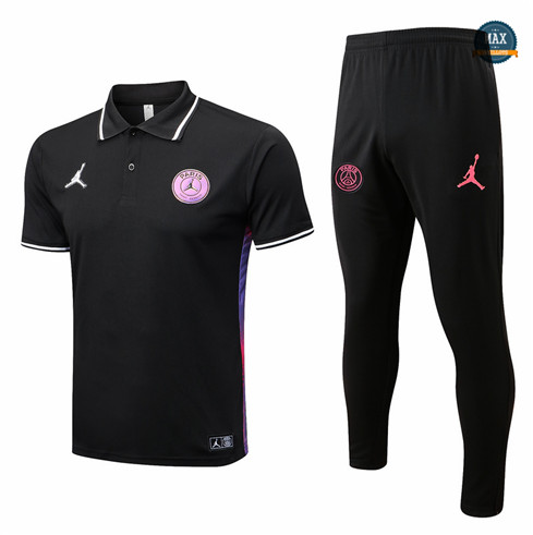 Max Maillot foot Paris PSG polo + Pantalon 2022 Training Noir fiable max 464