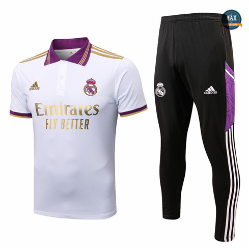 Max Maillot foot Real Madrid polo + Pantalon 2022 Training fiable max 446