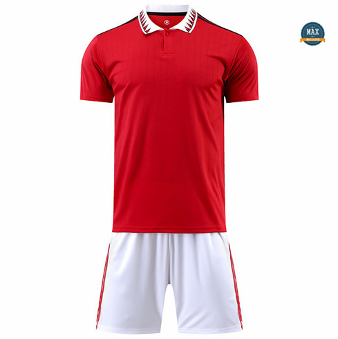 Max Maillot foot Sans logo de marque + Short 2022 Training Rouge fiable max 422