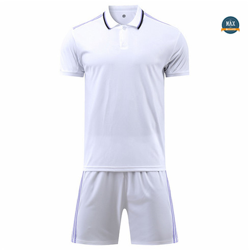 Max Maillot foot Sans logo de marque + Short 2022 Training Blanc fiable max 425