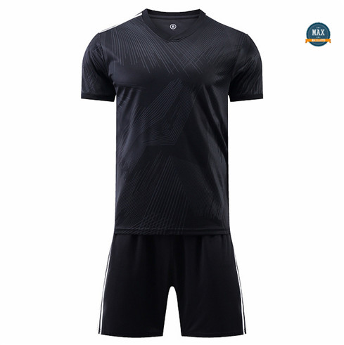Max Maillot foot Sans logo de marque + Short 2022 Training Noir fiable max 426