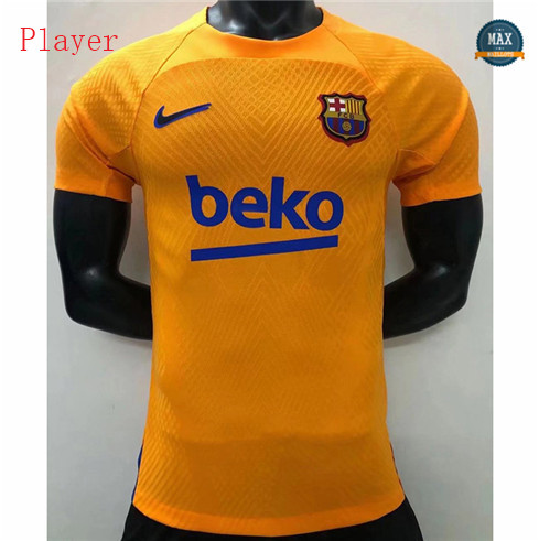 Max Maillot Player Version 2022/23 Barcelone training Jaune