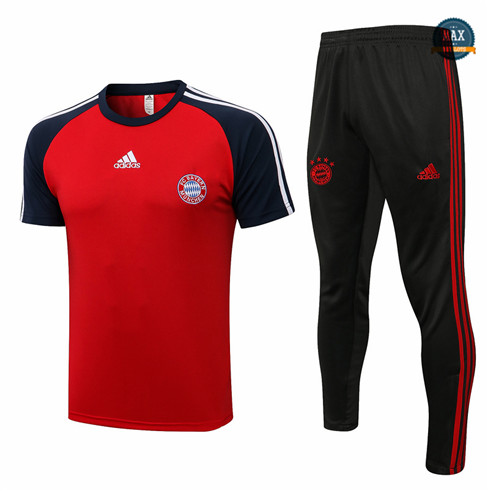 Max Maillot Bayern Munich + Pantalon 2022/23 Training Rouge/Bleu Marine