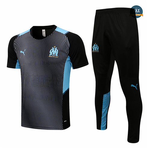 Max Maillot Marseille + Pantalon 2022/23 Training Noir/Gris