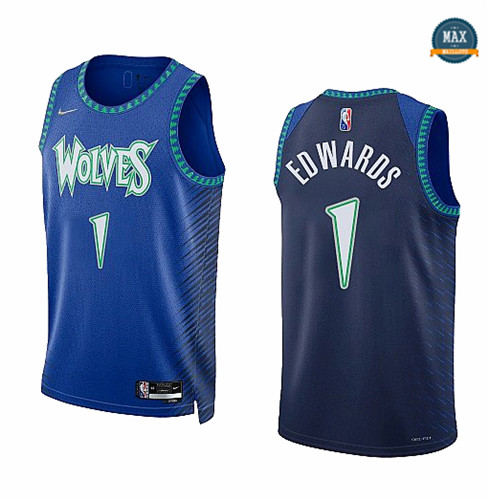 Max Maillot Anthony Edwards, Minnesota Timberwolves 2021/22 - Édition Ville