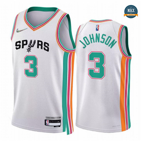 Max Maillot Keldon Johnson, San Antonio Spurs 2021/22 - Édition Ville