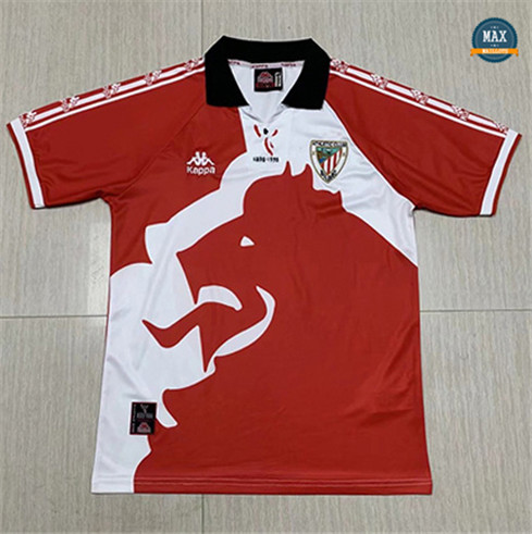 Max Maillot Retro 1997-98 Athletic Bilbao Maillot Domicile