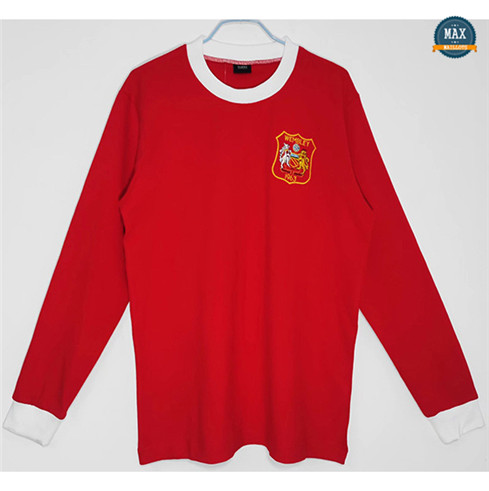 Max Maillot Retro 1963 Manchester United Domicile Manche Longue