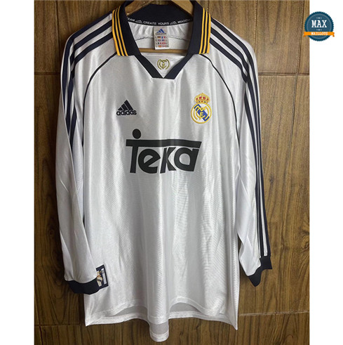 Max Maillot Retro 2000 Real Madrid Manche Longue