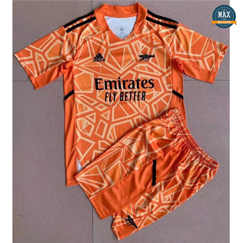 Max Maillot Arsenal Enfant Gardien de but Orange 2022/23