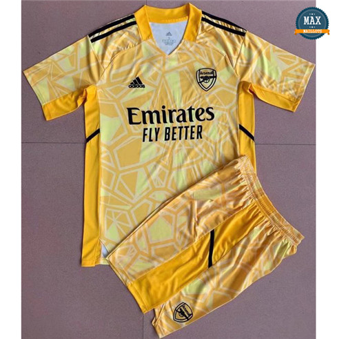 Max Maillot Arsenal Enfant Gardien de but Jaune 2022/23