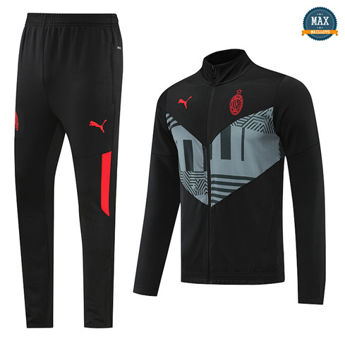 Max Maillot Veste Survetement AC Milan Noir 2022/23