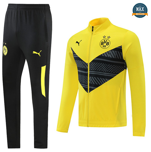 Max Maillot Veste Survetement Borussia Dortmund Jaune 2022/23