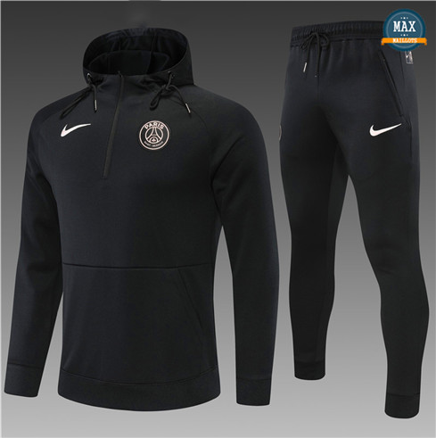 Max Maillot Survetement Enfant à capuche Paris PSG Noir 2022/23 MAXA13