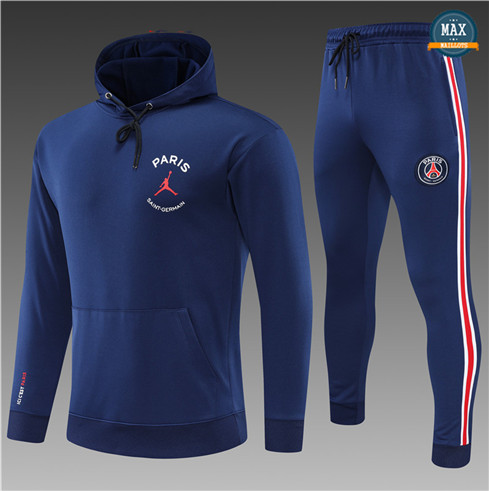 Max Maillot Survetement Enfant à capuche Paris PSG Bleu Marine 2022/23 MAXA16