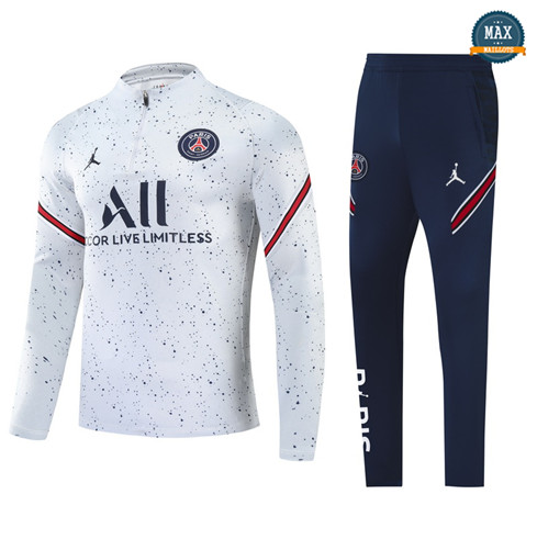 Max Maillot Survetement Enfant Paris PSG Blanc 2022/23