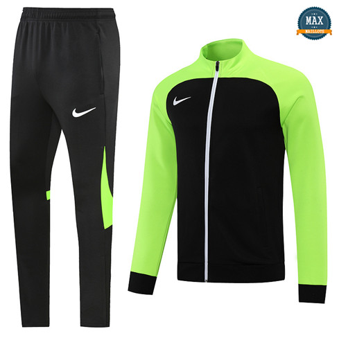Max Maillot Veste Survetement Nike Noir/Vert 2022/23