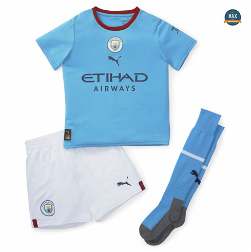 Max Maillots Manchester City Enfant Domicile 2022/23