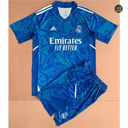 Max Maillots Real Madrid Enfant Gardien De But Bleu 2022/23