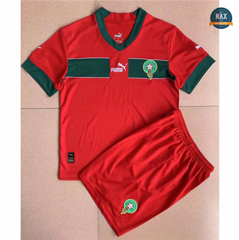 Max Maillot Maroc Enfant Domicile 2022/23