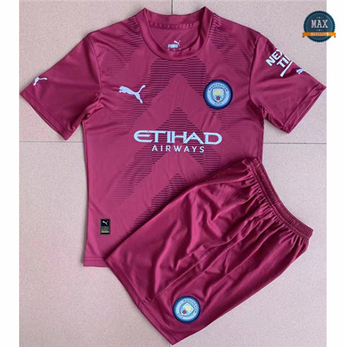 Max Maillot Manchester City Enfant Gardien de but Rouge 2022/23