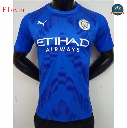 Max Maillot Player Version 2022/23 Manchester City Gardien de but Bleu