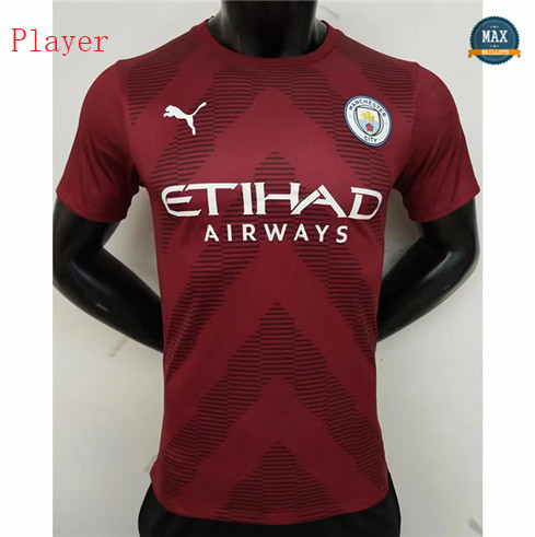 Max Maillot Player Version 2022/23 Manchester City Gardien de but Rouge