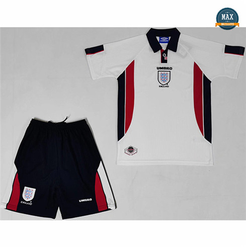 Max Maillot Retro 1998 Angleterre Enfant Domicile