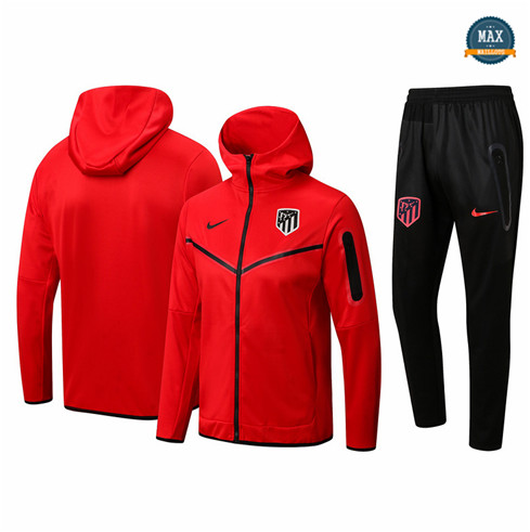 Max Maillot Veste Survetement à capuche Atletico Madrid 2022/23 Rouge